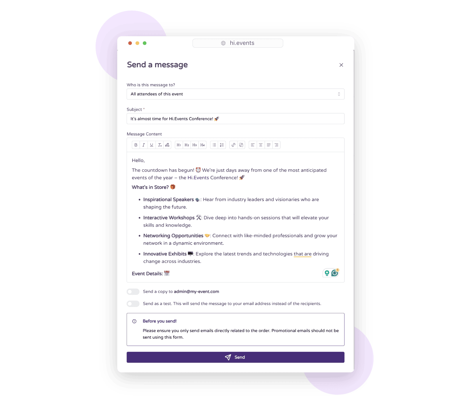 Event Messaging Tools