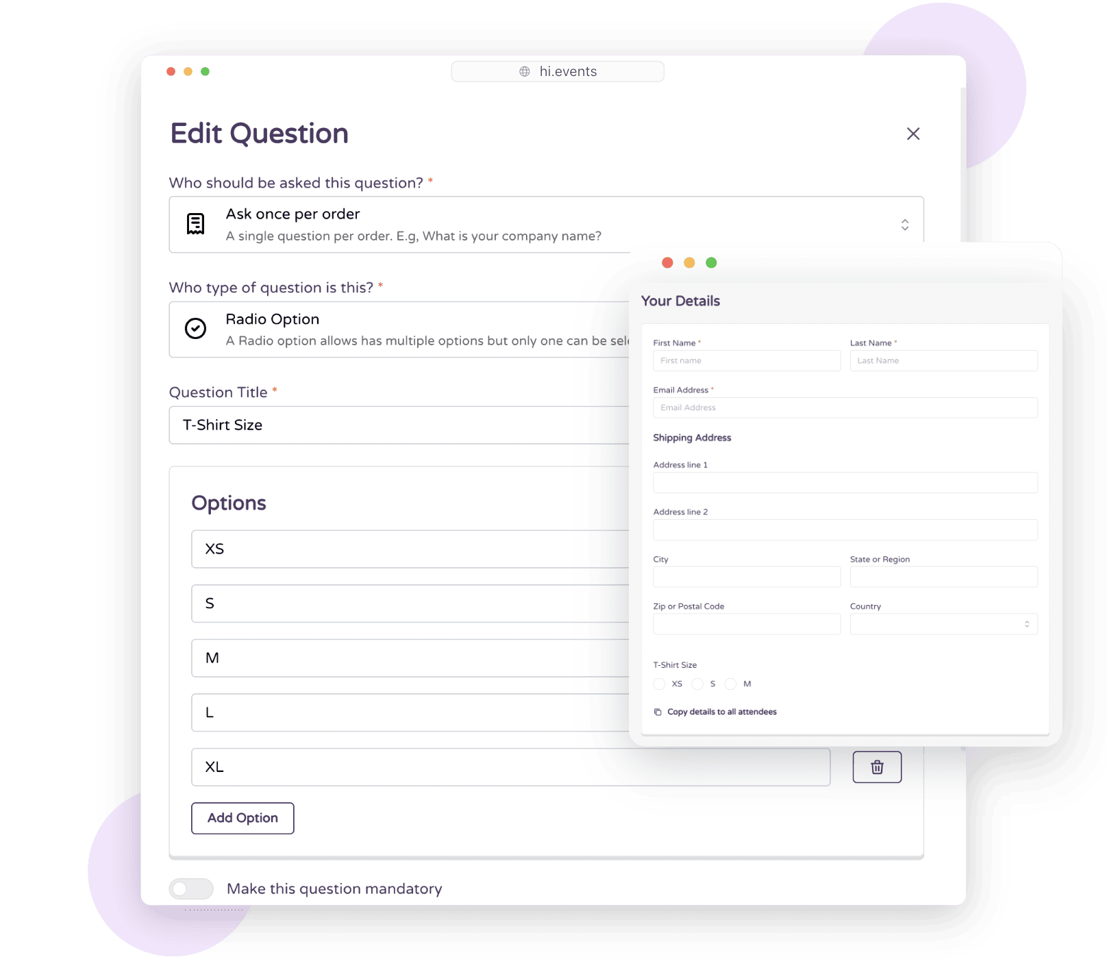 Custom Order Forms